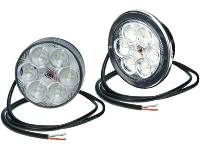 Baklygter LED runde, til bil, lastbil og trailer - herunder Variant trailer