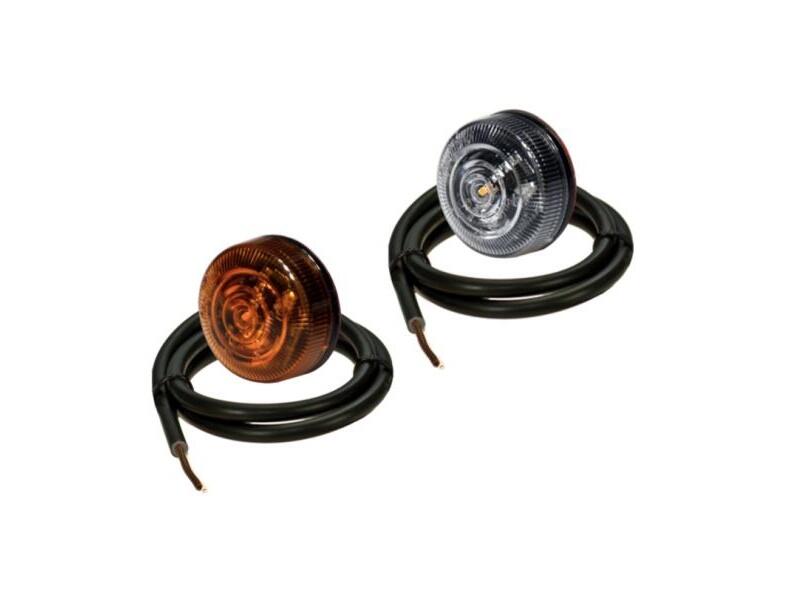 Sideblink med klart glas eller gult glas - Ø27.1 mm - Proplast PRO-PENNY