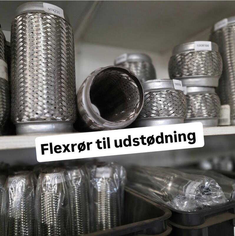 Flexrør til udstødning - Stort udvalg hos Ditlevsen Import i Vejen. Bestil online - Afhentning mulig.