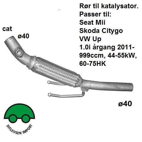 Flexrør til katalysator
