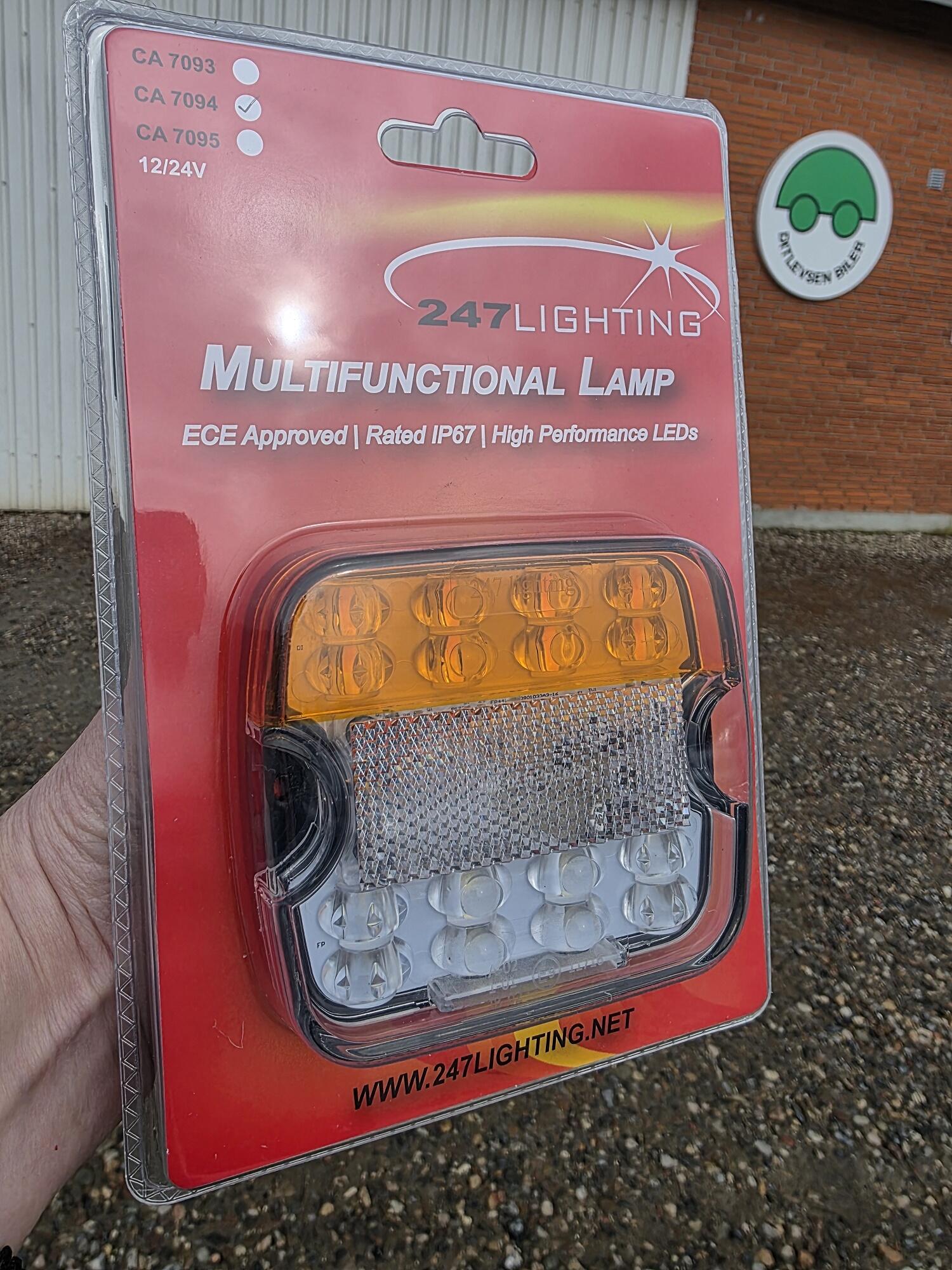 LED blink- og positionslys til traktor 12V 24V ECE godkendt