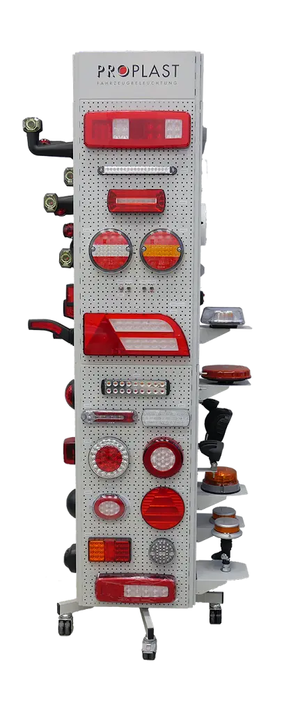 Proplast display med LED baglygter til lastbil, trailer og maskiner