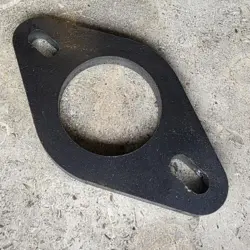 Flanger til udstødning - materiale: sort stål - hul Ø55 mm - til Ford