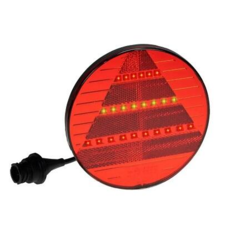 LED baglygte 12/24V Proplast PRO-DISC,  7-pol AMP stik