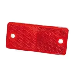 Rød refleks 90x40 mm – selvklæbende, 2 huller Ø4,2 mm Proplast