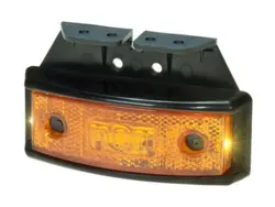 Kombineret LED sidemarkeringslygte + LED blinklygte 10-32V AMP.incl. beslag. PROPLAST   nr. 40049521.