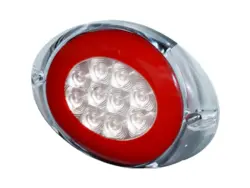 LED baglygte PRO-OVAL 12/24V. 3-funktionslygte. Stop/blink/baglys. ECE og ADR godkendt. vare nr. 40058012.