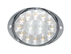 LED front blink-positionslygte PRO-OVAL 12/24V. Positions- & blinklys. vare nr. 40058911.