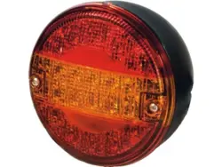 LED baglygte "Hamburger" Type II. 12/24V. ADR-godkendt. Proplast nr. 40202601.