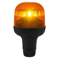 Sirena Eurorot LED FLX 12/24V advarselsblink til flyvestationer og Forsvaret, orange med rørstudsmontering og ECE R65-godkendelse