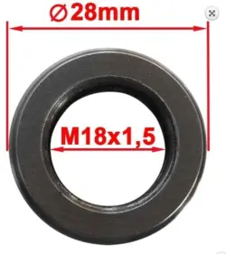 Gevindbøsning til lambdasonde. M18X1,5 rustfri stål. vare nr. 131-003.
