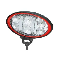PROPLAST LED arbejdslygte med 6 SMD High Power-LED'er og 2500 Lumen. Kraftig og langtrækkende belysning til lastbil, traktor og maskiner. Robust lygtehus i trykstøbt aluminium, solid polycarbonatlinse og vandtæt konstruktion. 12-36V, IP6K9K samt ADR- og EMC-godkendt