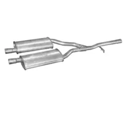 Mellempotte Ford Taunus 2.0 og 2.3 sedan (1976–1983).

Midterste lyddæmper Polmo 08.383.

Passer til Ford Taunus 2.0 (1999 ccm, 66 kW / 90 HK) og 2.3 (2294 ccm, 79 kW / 108 HK).

Oval potte med højde ca. 9 cm.

OE-referencer: 6046033, 279-625, 02333.