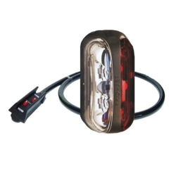 Proplast LED markeringslygte rød/hvid 12/24V - 40001304