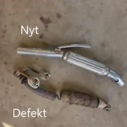 Flexrør VW UP - Defekt vs. ny - Køb nu hos Ditlevsen Import i Vejen - Mulighed for hurtig afhentning
