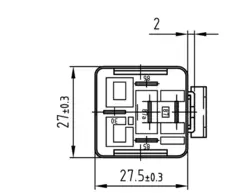 13201140 Wehrle relæ 12V 30/40A.