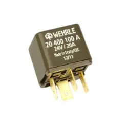 Lukkerelæ 24V 20A mini-relæ Wehrle 20400100A / 20400100