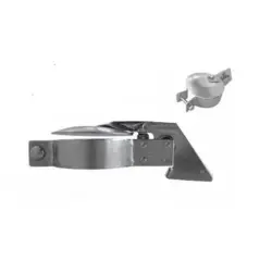 Udstødningsklap / regnhætte 39 mm i galvaniseret stål til traktor, landbrugsmaskiner og entreprenørkøretøjer. Forhindrer regnvand i udstødningssystemet og beskytter motoren. Nem montering.