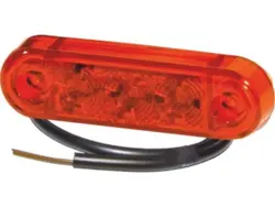 LED markeringslygte 24V PRO-SLIM rød. PROPLAST vare nr. 400445002