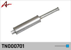 Agar TN000701 rear muffler Ford Taunus 17M P-5 1965-1972 - Agar TN000701