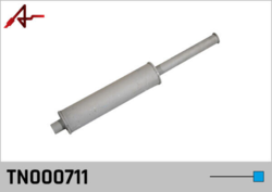 Agar TN000711 Ford Taunus 20M P-5 rear muffler 1968-72 TN000711