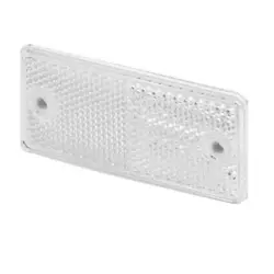 Hvid refleks 90x40 mm – selvklæbende, 2 huller Ø4,2 mm Proplast