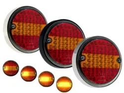 LED Baglygte Pro-Loop 12/24V hvid lygtering, dynamisk blinklys, venstre Proplast