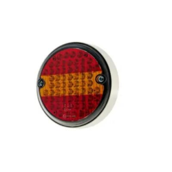 LED Baglygte 12/24V Proplast PRO-LOOP, hvid lygtering, dynamisk blinklys, højre
