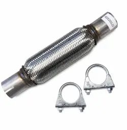 Flexrør til udstødning Ø40 mm x 200/300 mm inkl. clamps