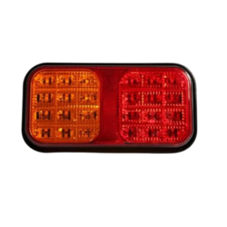Baglygte LED 12/24V - Til trailer og maskine - mål: 190x102x35 mm, hul afstand 90 mm