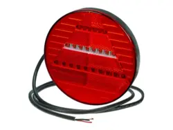 LED baglygte PRO-MULTI-DISC 12/24V med blink kontrol enhed (LCG) + Blink-enhed for SML PROPLAST