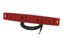 LED markeringslygte rød PRO-FLAT XL "Color Edition" 12/24 Volt - Proplast 40080002