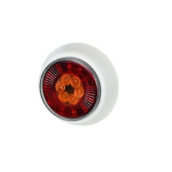 Lygte til trailer, rund, mini - 
Tilvalg: Sort eller hvid lygtering (ekstraudstyr)