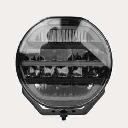 OZZ XR2 P9" LED fjernlygte med dual positionslys, sort lygtehus - OZZ 88101