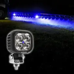 Blå sprøjtelys til marksprøjte