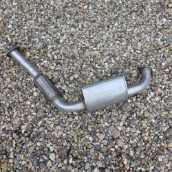 Reservedel: Forrør og lyddæmper til Toyota Land Cruiser 80 serie 4.2 TD, årg. 1990-1997