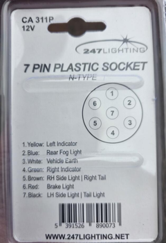 Stikdåse 7-polet 12V