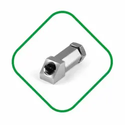 Mini katalysator - Emulator til lambdasonde - til euro 3,4,5 med keramisk kerne - 45 grader