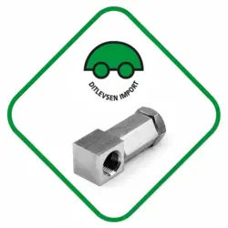 Lambda emulator 90° med metallisk mini-katalysator M18x1,5 (Euro 3,4,5)