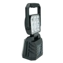 Genopladelig LED arbejdslampe med advarselslys– magnetisk, 18W, 1000 Lumen