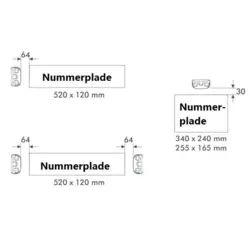 LED nummerpladelygte 12/24V med 7 kraftige LED'er og 0,5 m kabel. ADR- og ECE R10-godkendt med lavt strømforbrug på kun 1W. Velegnet til nummerplader i flere størrelser og monteringspositioner.