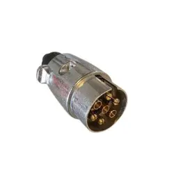 Hanstik til trailer 7-pol 12V stik alu.