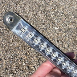 Proplast slim baglygte 3-i-1 LED 12V til trailer, campingvogn, camper og maskine - Baglygte med klart glas