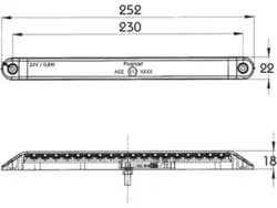 LED 3. stoplygte PRO-CAN XL 24V. Proplast vare nr. 40026412 #bremselys #stoplys #ledbremselys #stoplygter #bremselygter #bremselygte #stoplygte #proplast #24volt #procanxl