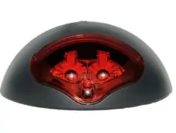 LED nummerpladelygte med positionslys 12/24V ADR og E-godkendt.