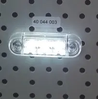 LED positionslygte 24V PRO-SLIM hvid. Proplast 40044003