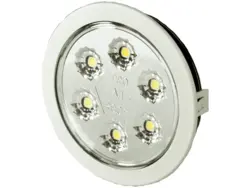 LED interiør lampe PRO-MINI-ROOF 24V. 230 Lumen. Ø85mm. Til indbygning. PROPLAST vare nr. 40046013