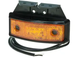 LED sidemarkering 10-32V med vinkelbeslag. PROPLAST  nr. 40049021