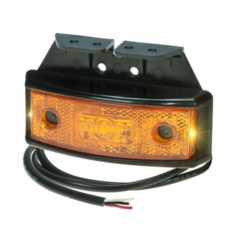 Kombineret LED sidemarkeringslygte + LED blinklygte 10-32V inkl. beslag. PROPLAST 40049821.