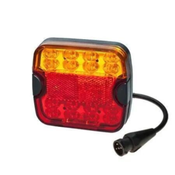 Proplast baglygte 40055203, LED 10-30V, 5-pol stik